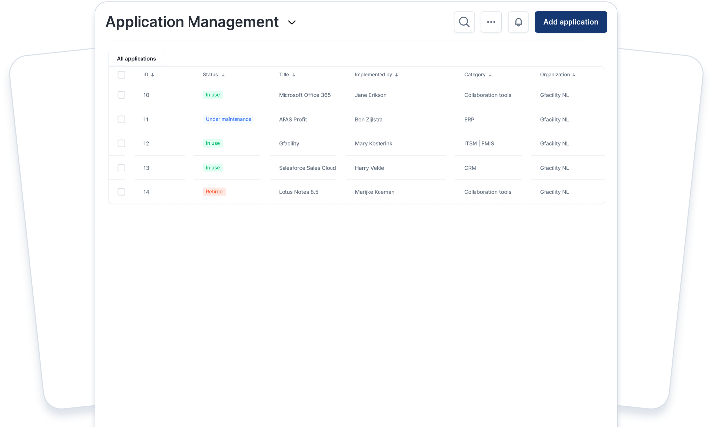 Gestione asset